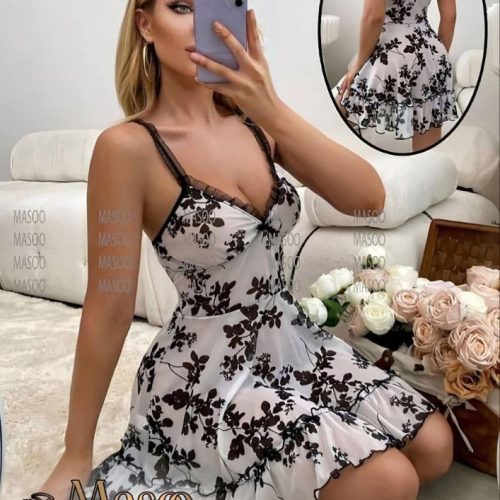 فروش عمده لباس خواب زنانه گلدار - لباس خواب زنانه عمده
