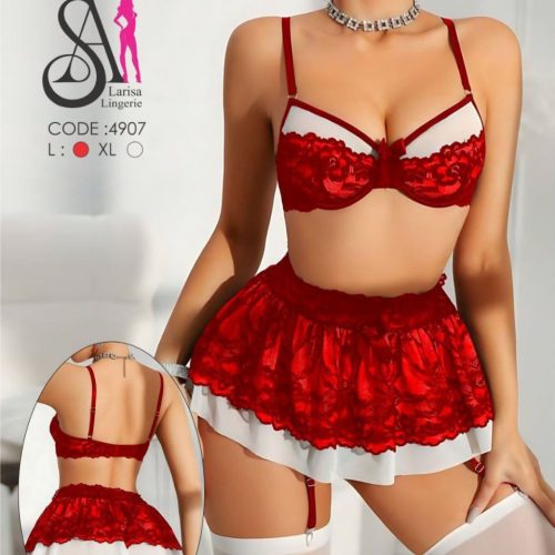 فروش عمده لباس خواب زنانه توری ۲ تیکه - لباس خواب زنانه عمده