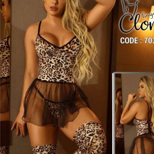 فروش عمده 🍒 لباس خواب زنانه پلنگی 👌 - لباس خواب زنانه عمده