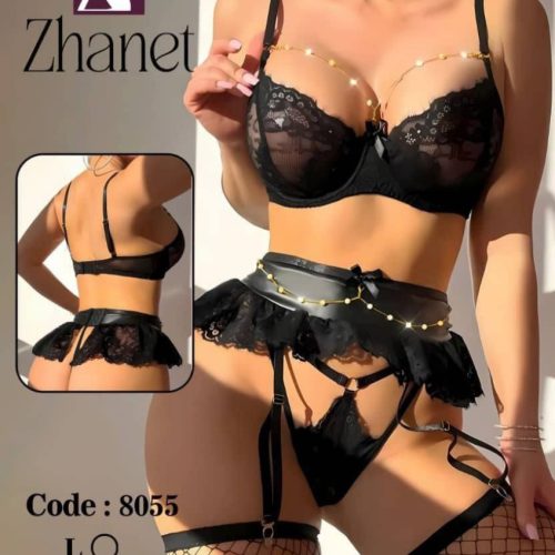 فروش عمده ست فانتزی زنانه فنردار جوراب دار - لباس خواب زنانه عمده