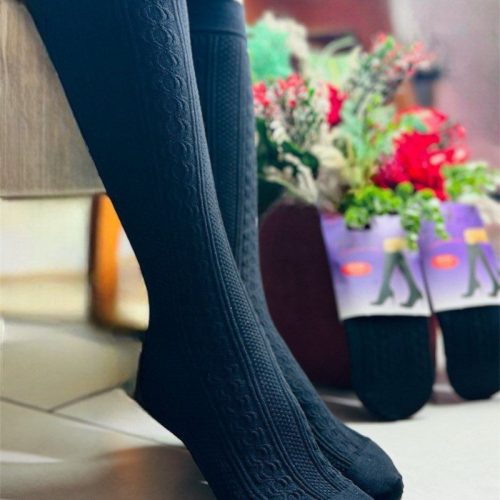 فروش عمده 🔥 جوراب زنانه ۳ ربع ساپورتی زیر زانویی - جوراب زنانه عمده