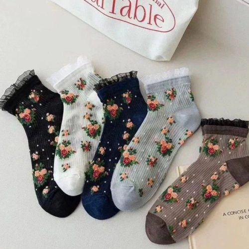فروش عمده 🔥 جوراب مچی زنانه خارجی لب تور - جوراب زنانه عمده