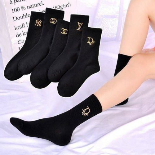 فروش عمده جوراب ساقدار زنانه گلدوزی بزند خارجی کد 132802