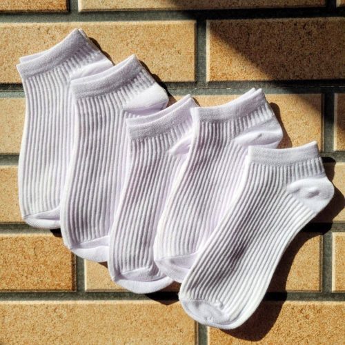 فروش عمده 🔥 جوراب مچی زنانه کبریتی سیاه سفید خارجی کد 132817