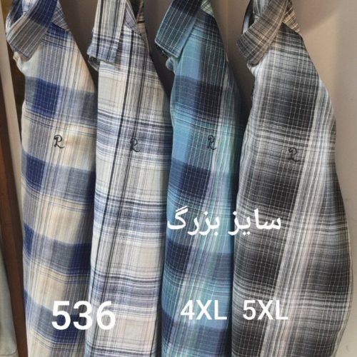 فروش عمده پیراهن مردانه سایز بزرگ آستین کوتاه - پیراهن مردانه عمده