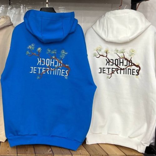 فروش عمده هودی کلاه دار مردانه دورس ۳ نخ کد 132626