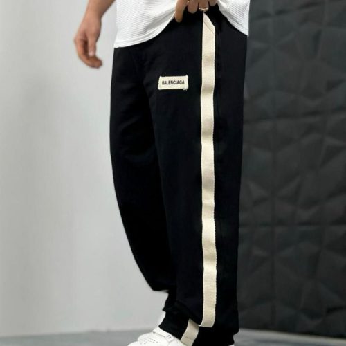 فروش عمده شلوار بگ مشکی مردانه پارچه گلکسی کد 132756