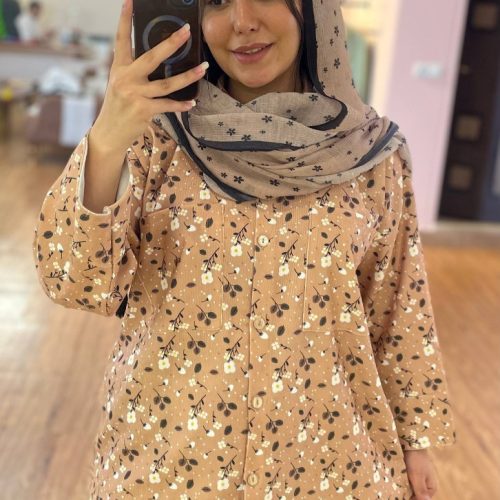 فروش عمده شومیز زنانه مدل ماه گل مخمل کبریتی کد 131896