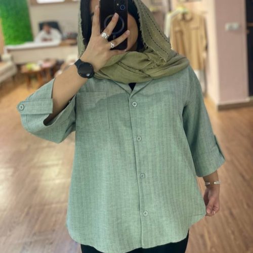 شومیز زنانه یقه انگلیسی لنین دیپلمات کد 137422 - خرید شومیز زنانه عمده