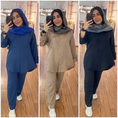 ست شومیز شلوار زنانه شانتون کد 137559 - خرید شومیز زنانه عمده