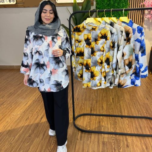 شومیز زنانه تک جیب لاریس کد 137564 - خرید شومیز زنانه عمده