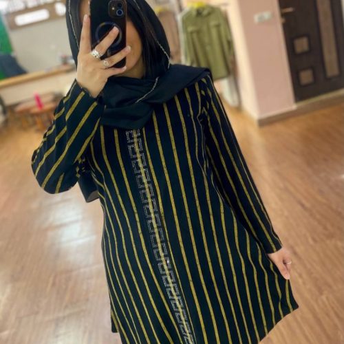 تونیک زنانه نگین دار کد 138444 - خرید تونیک زنانه عمده