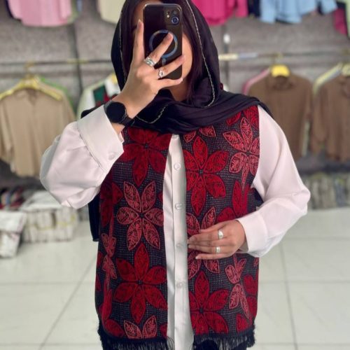 ست شومیز جلیقه زنانه یلدایی کد 138845 - خرید شومیز زنانه عمده