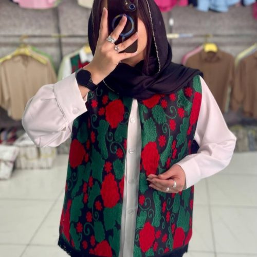 ست شومیز جلیقه زنانه یلدایی کد 138846 - خرید شومیز زنانه عمده