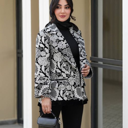 فروش عمده کت زنانه یقه انگلیسی مدل لاکچری کد 132326