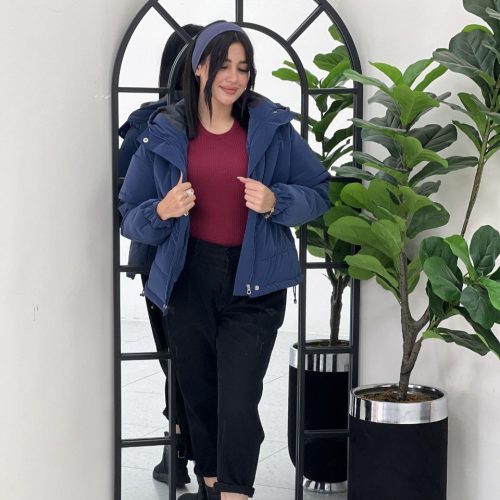 فروش عمده کاپشن زنانه سیلیکونی کد 130329