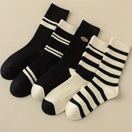 جوراب زنانه ساقدار کبریتی گلدوزی خارجی کد 133470 - خرید جوراب زنانه عمده