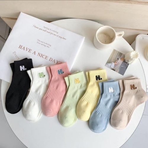 جوراب زنانه مچی کمر کش گلدوزی خارجی کد 133667 - خرید جوراب زنانه عمده