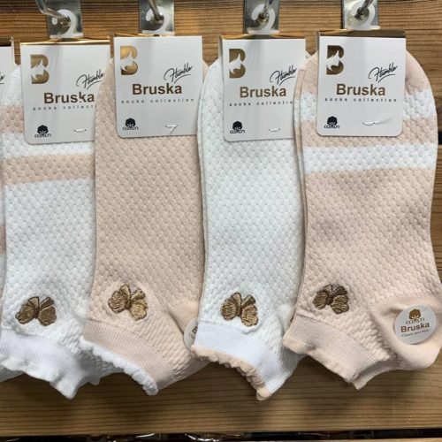 جوراب زنانه مچی گلدوزی بروسکا خارجی کد 134214 - خرید جوراب زنانه عمده
