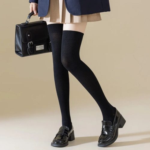 جوراب زنانه بالا زانو کبریتی خارجی کد 134323 - خرید جوراب زنانه عمده