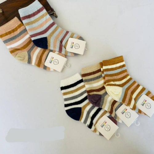 جوراب نیم ساق بوکله بچگانه خارجی کد 134712 - خرید جوراب دخترانه عمده