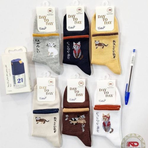 جوراب ساقدار پسرانه دخترانه خارجی‌ کد 136599 - خرید جوراب دخترانه عمده