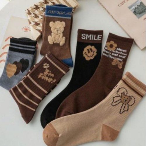 جوراب زنانه ساقدار بوکله دار خارجی کد 137137 - خرید جوراب زنانه عمده