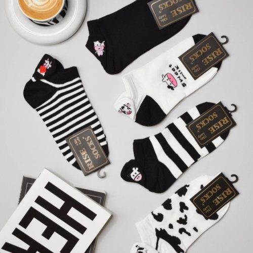 جوراب زنانه سه پاشنه گلدوزی خارجی کد 137357 - خرید جوراب زنانه عمده