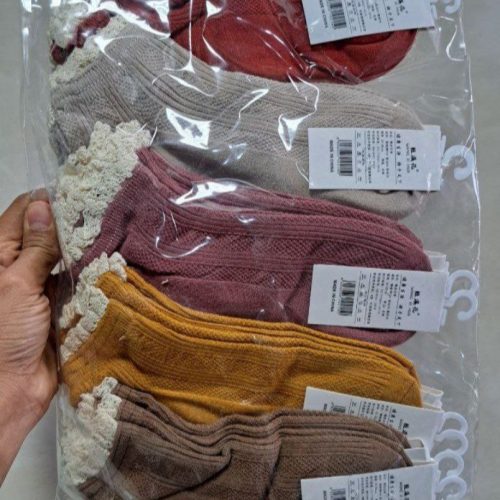 جوراب زنانه مچی لب گیپور خارجی کد 137620 - خرید جوراب زنانه عمده