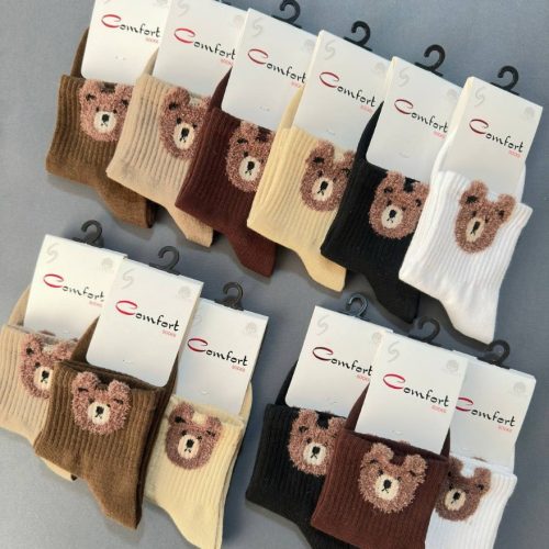 نیم ساق دخترانه پسرانه طرح لبوبو خارجی کد 137923 - خرید جوراب دخترانه عمده