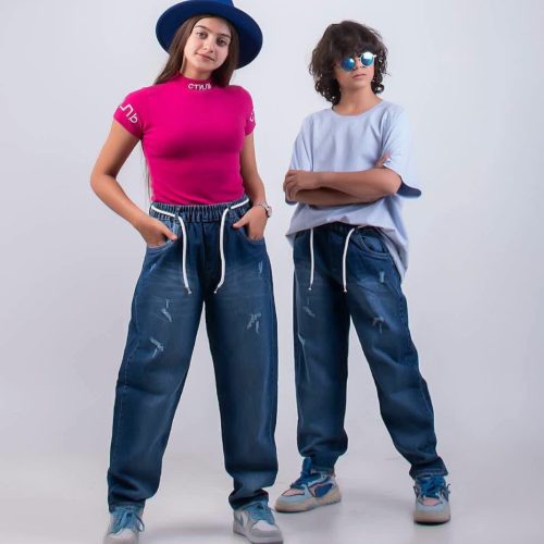 شلوار لی مام اسپرت پسرانه دخترانه لوکاس کد 135666 - خرید شلوار دخترانه عمده