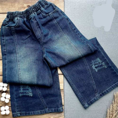 شلوار لی بگ دخترانه مجلسی کد 137150 - خرید شلوار دخترانه عمده