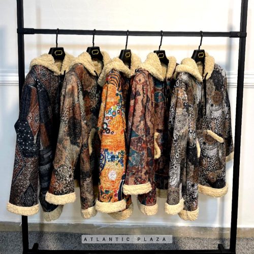 فروش عمده هودی زنانه و دخترانه داخل کرک موهر فری سایز طرح ۲ کد 132383