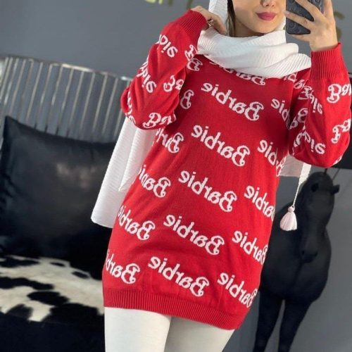 فروش عمده تونیک بافت باربی کد 131919