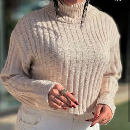 فروش عمده بلوز بافت یقه اسگی کد 132921