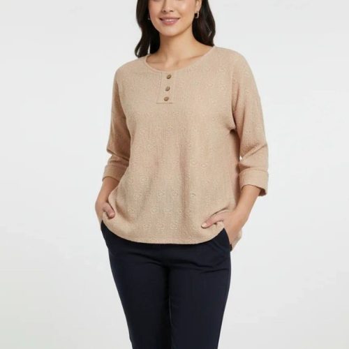 تونیک فول قواره فلورا کد 133713 - خرید تونیک زنانه عمده