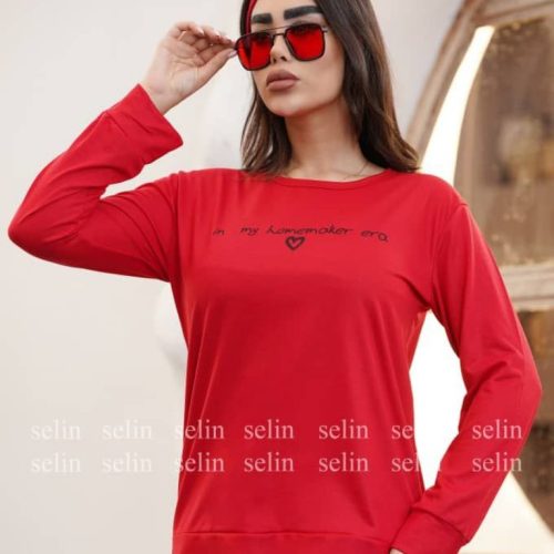 بلوز آستین دار کد 134663 - خرید بلوز تک زنانه عمده