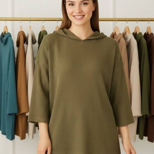 هودی کبریتی قواره لش کد 137120 - خرید کاپشن و هودی زنانه عمده