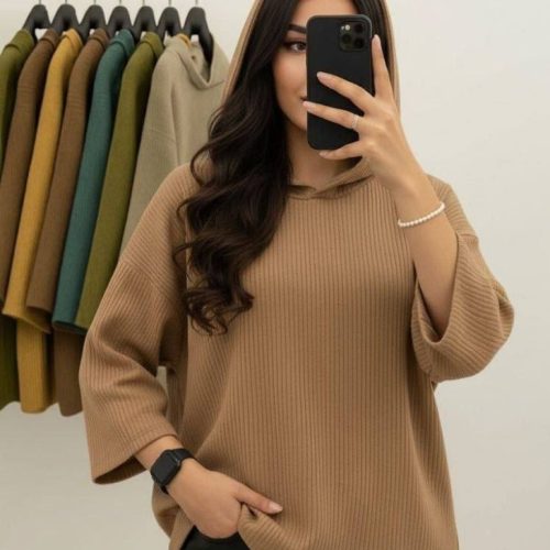 هودی کبریتی قواره لش کد 137122 - خرید کاپشن و هودی زنانه عمده