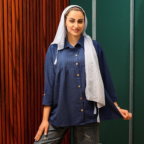 خرید عمده شومیز مانتویی عروسکی زنانه - شومیز زنانه عمده