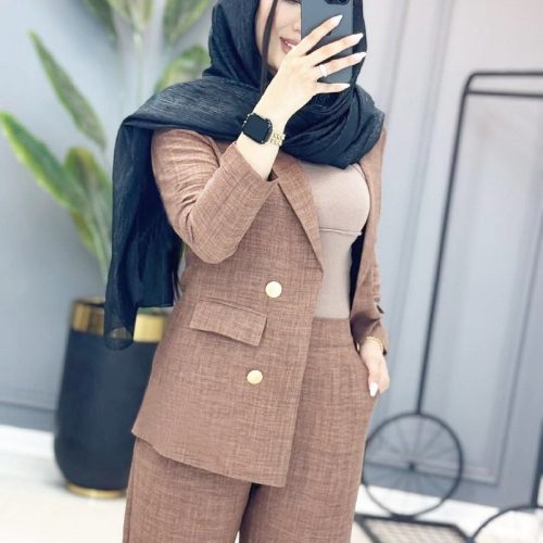 خرید عمده ست دو تیکه کت و شلوار زنانه - کت و شلوار زنانه عمده